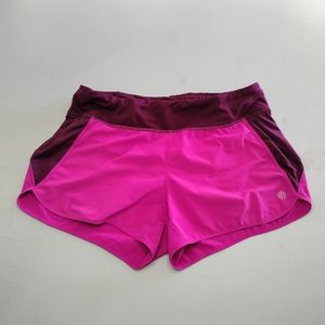 Athleta Women's Size Medium Track This Run Shorts Magenta Pink 228694